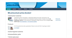 Desktop Screenshot of prima-druck.de